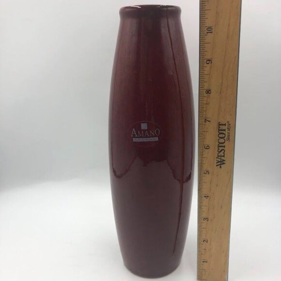 AMANO Made in Germany Scheurich RARE Red Oxblood Vase Pier 1 Imports Décor - Picture 11 of 13